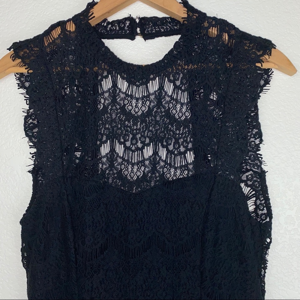 Free People Crochet Eyelash Lace Slip Dress - Picture 4 of 13